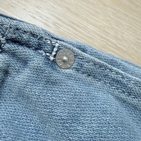 WE THE FREE Silverton Puddle Pull On Barrel Jeans Blue Relaxed Fit Denim L NWT - Picture 15 of 16